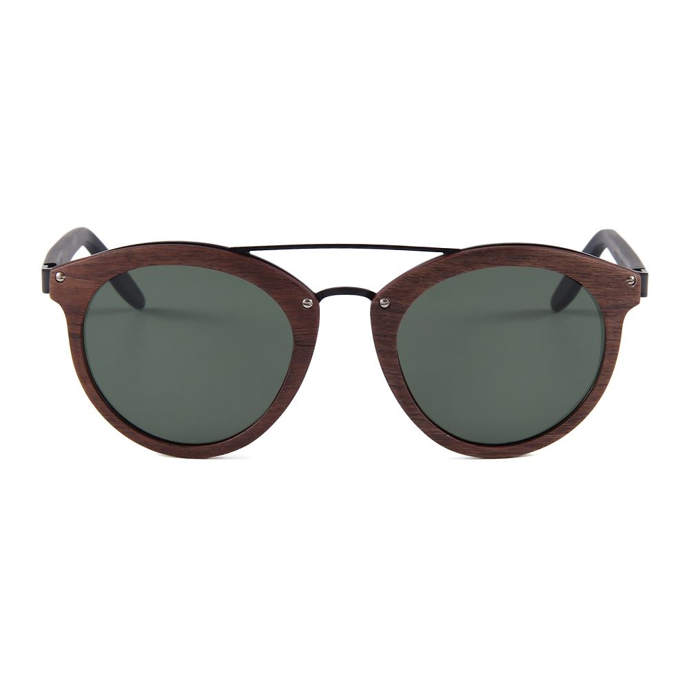Arashi Walnut sunglasses by Kobe Afrika, product view 2