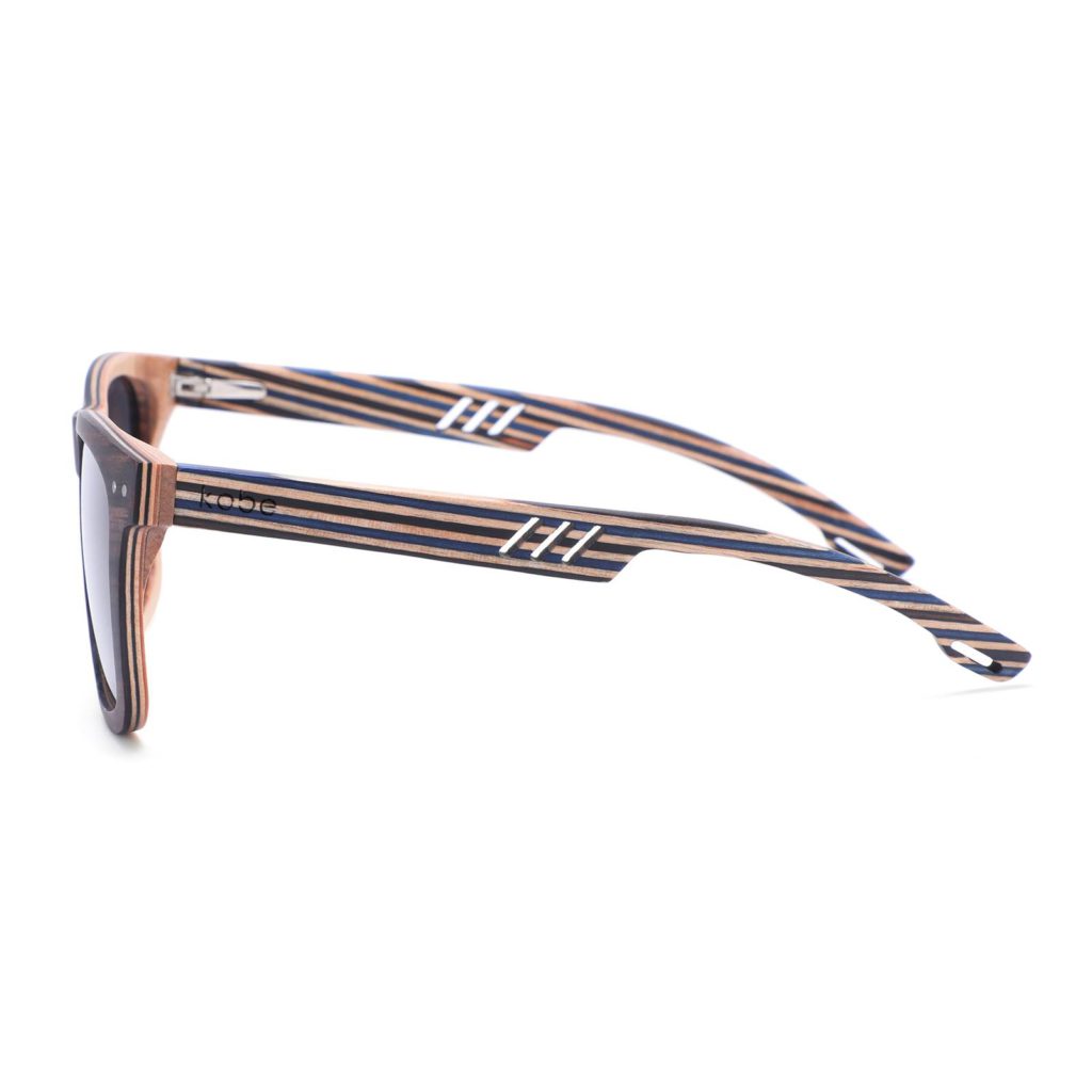 Borneo Skate Blue sunglasses by Kobe Afrika, product view 3