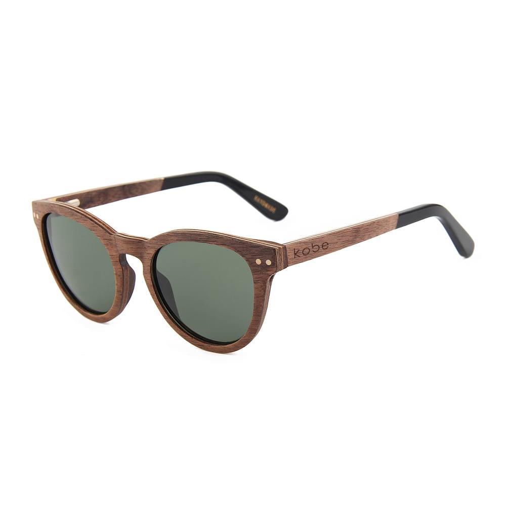 Java Walnut sunglasses by Kobe Afrika, product view 1