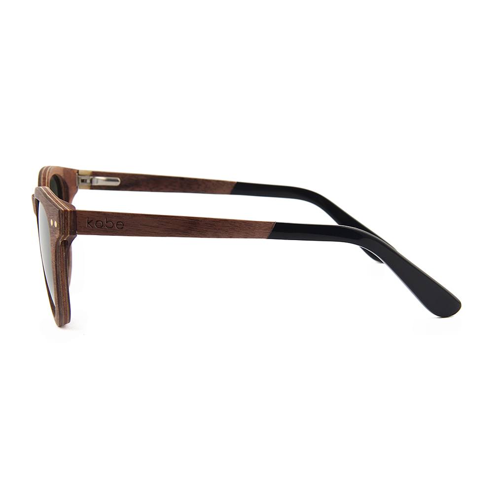 Java Walnut sunglasses by Kobe Afrika, product view 4