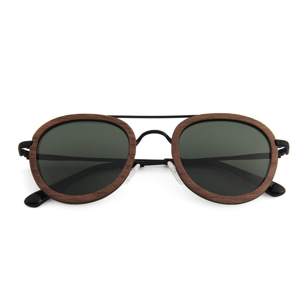 Kyzyl Walnut sunglasses by Kobe Afrika, product view 4