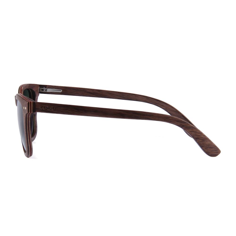 Oahu Walnut sunglasses by Kobe Afrika, product view 3