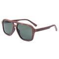 Pablo Walnut sunglasses by Kobe Afrika, product view 1