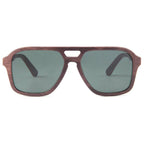 Pablo Walnut sunglasses by Kobe Afrika, product view 2