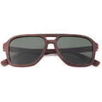 Pablo Walnut sunglasses by Kobe Afrika, product view 4