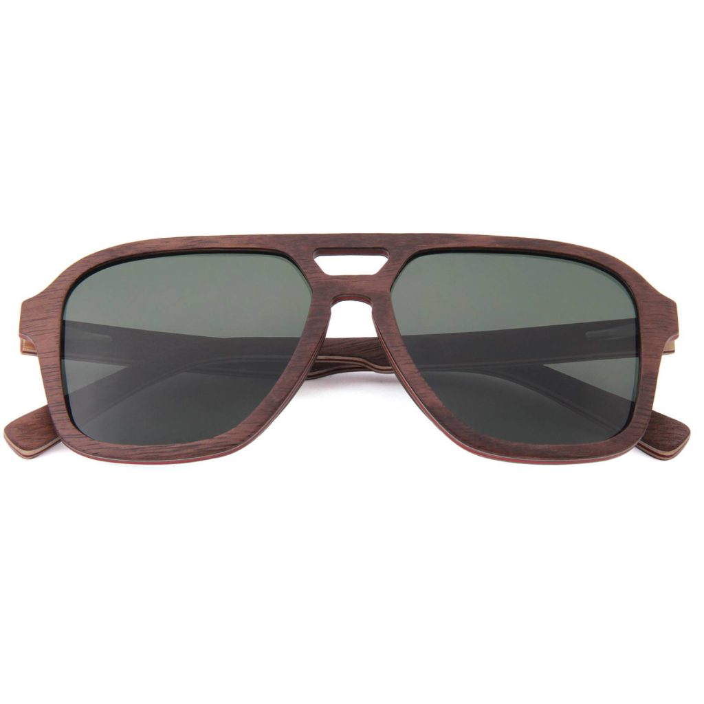 Pablo Walnut sunglasses by Kobe Afrika, product view 4